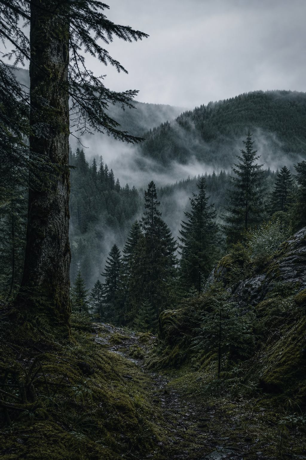 Schwarzwaldkamm über dem Nebel